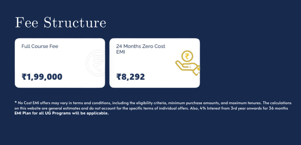 Amity University Fees Structure