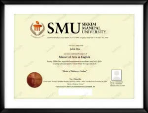 sikkim manipal university sample certificate