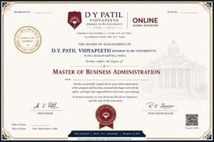 Recognized Degree Certificate