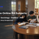Online BA subjects including English, Sociology, Political Science and JMC
