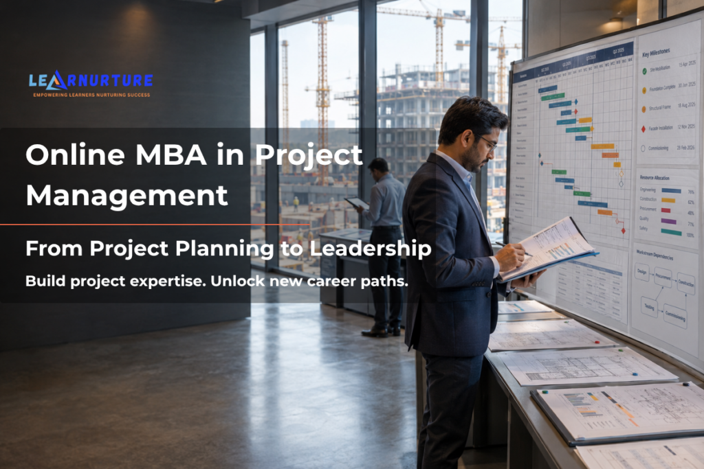 Online MBA in Project Management with project planning and milestone tracking.